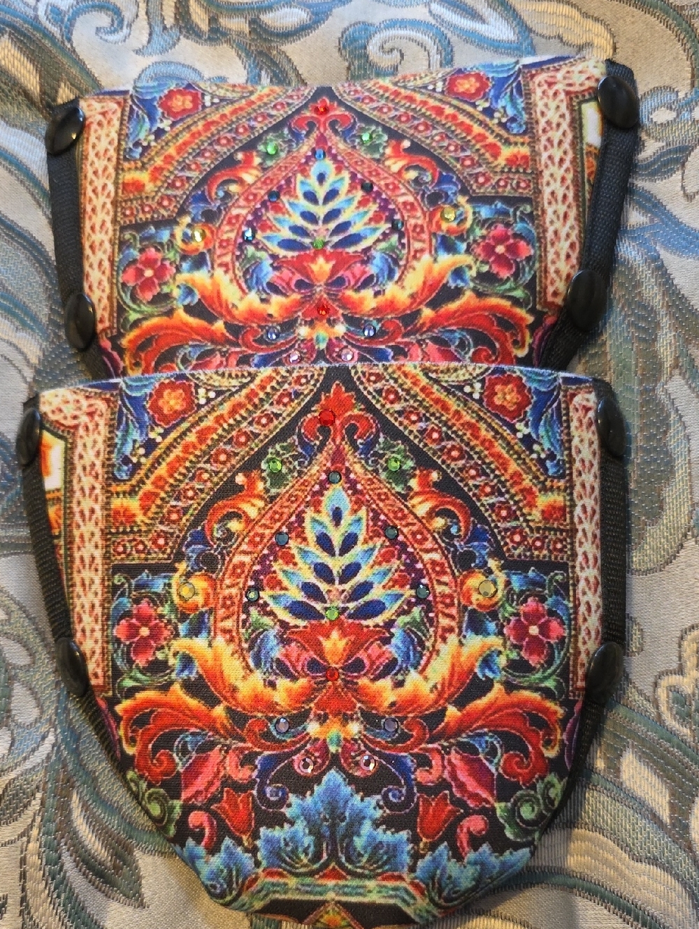 Onesole Multicolor Paisley-Style Slip-On Mules